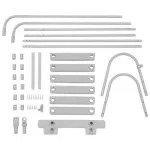Scară Piscină 107cm, 2x3 Trepte - Inox